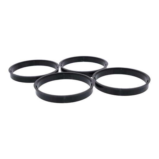 Black Polycarbonate Hub Centric Rings 72.6mm to 70.1mm - 4 Pack