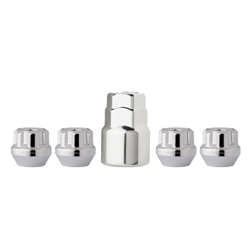 1/2"-20 Open End Bulge Acorn Locking Lug Nuts (3/4" and 13/16" Hex)