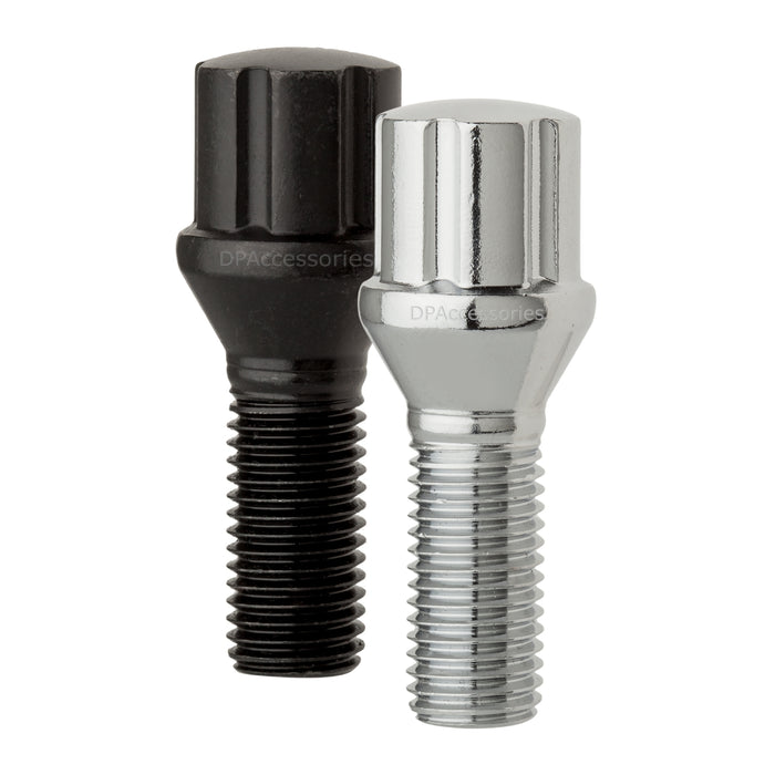 DPAccessories M12x1.25 Lug Bolts For Aftermarket Wheels | Spline Bolt | 27mm Shank