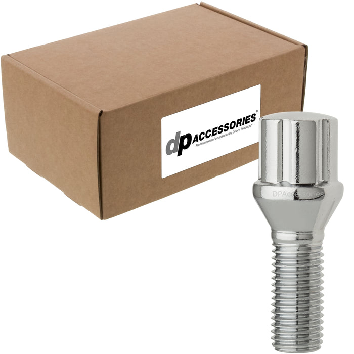 DPAccessories M12x1.75 Lug Bolts For Aftermarket Wheels | Spline Bolt | 27mm Shank
