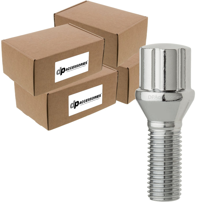 DPAccessories M12x1.50 Lug Bolts For Aftermarket Wheels | Spline Bolt | 27mm Shank