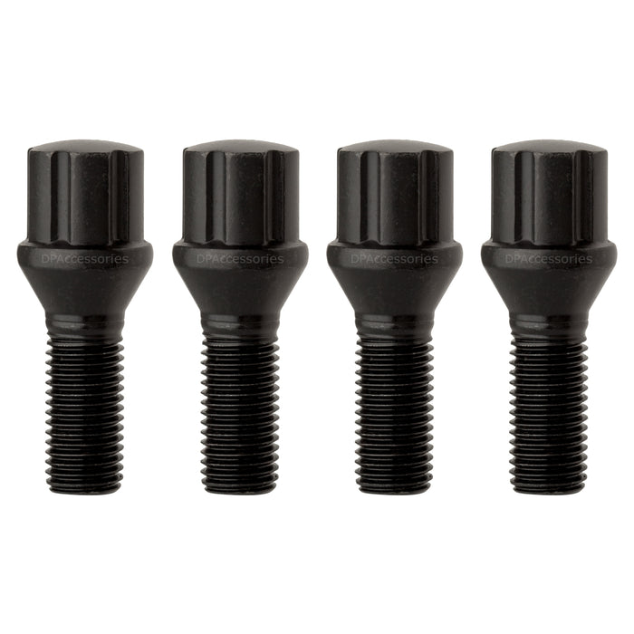 DPAccessories M12x1.75 Lug Bolts For Aftermarket Wheels | Spline Bolt | 27mm Shank