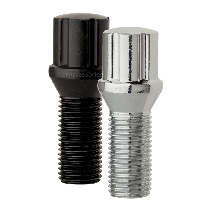 DPAccessories M14x1.50 Lug Bolts For Aftermarket Wheels | Spline Bolt | 27mm Shank