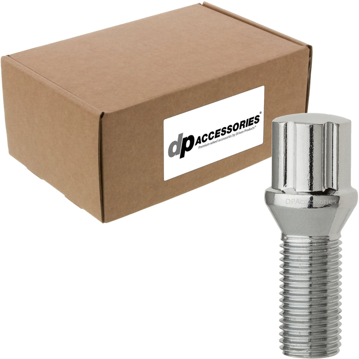 DPAccessories M14x1.25 Lug Bolts For Aftermarket Wheels | Spline Bolt | 27mm Shank
