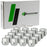 DPAccessories 1/2-20 Lug Nuts - Open End Bulge Acorn - 21mm (0.83") Tall - 19mm (3/4") Hex