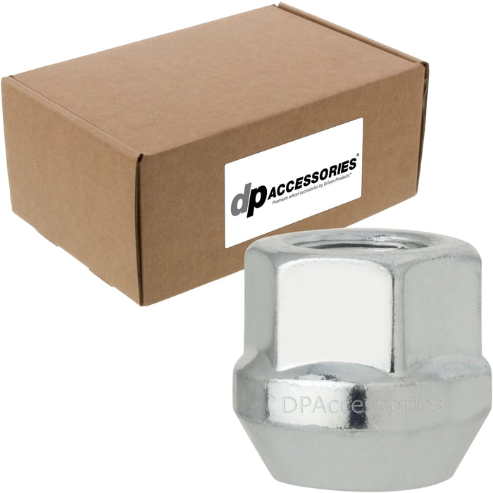 DPAccessories 1/2-20 Lug Nuts - Open End Bulge Acorn - 21mm (0.83") Tall - 19mm (3/4") Hex