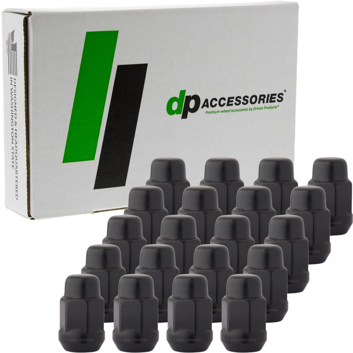 DPAccessories 1/2-20 Lug Nuts | Closed End Bulge Acorn | 36mm (1.4") Tall | 19mm (3/4") Hex
