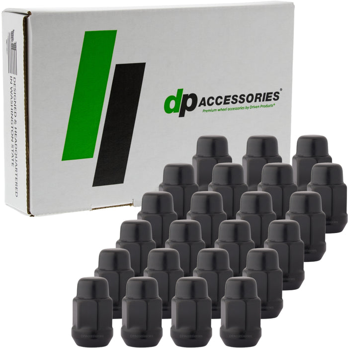 DPAccessories 1/2-20 Lug Nuts | Closed End Bulge Acorn | 36mm (1.4") Tall | 19mm (3/4") Hex