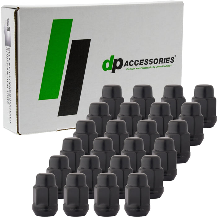 DPAccessories 1/2-20 Lug Nuts | Closed End Bulge Acorn | 36mm (1.4") Tall | 19mm (3/4") Hex