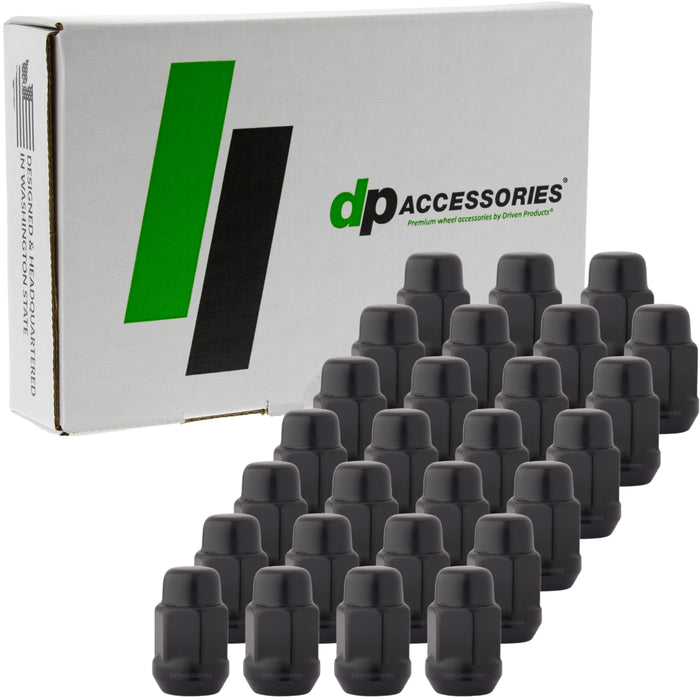 DPAccessories M12x1.50 Lug Nuts | Closed End Bulge Acorn | 36mm (1.4") Tall | 19mm (3/4") Hex