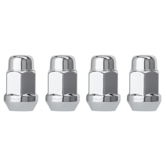 DPAccessories M12x1.50 Lug Nuts | Closed End Bulge Acorn | 36mm (1.4") Tall | 19mm (3/4") Hex