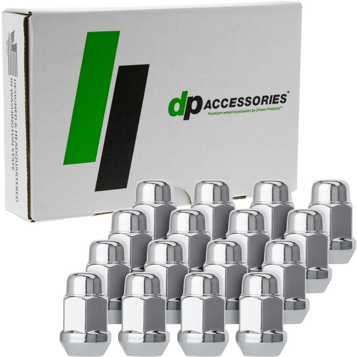 DPAccessories 1/2-20 Lug Nuts | Closed End Bulge Acorn | 36mm (1.4") Tall | 19mm (3/4") Hex