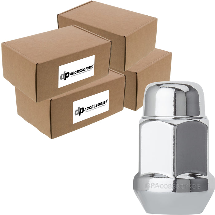 DPAccessories 7/16-20 Lug Nuts | Closed End Bulge Acorn | 36mm (1.4") Tall | 19mm (3/4") Hex