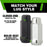 DPAccessories 9/16-18 Lug Nuts For Aftermarket Wheels - Closed End XL Bulge Acorn - 48mm (1.9") Tall - 19mm (3/4") Hex