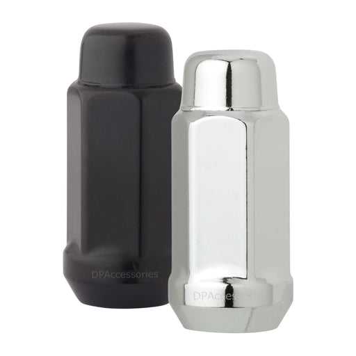 DPAccessories 9/16-18 Lug Nuts For Aftermarket Wheels - Closed End XL Bulge Acorn - 48mm (1.9") Tall - 19mm (3/4") Hex