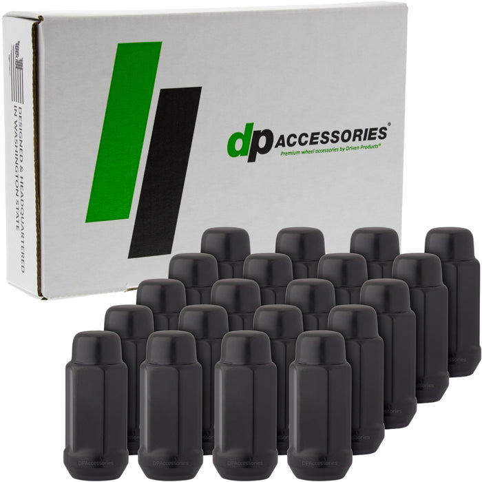 DPAccessories 1/2-20 Lug Nuts For Aftermarket Wheels - Closed End XL Bulge Acorn - 48mm (1.9") Tall - 19mm (3/4") Hex