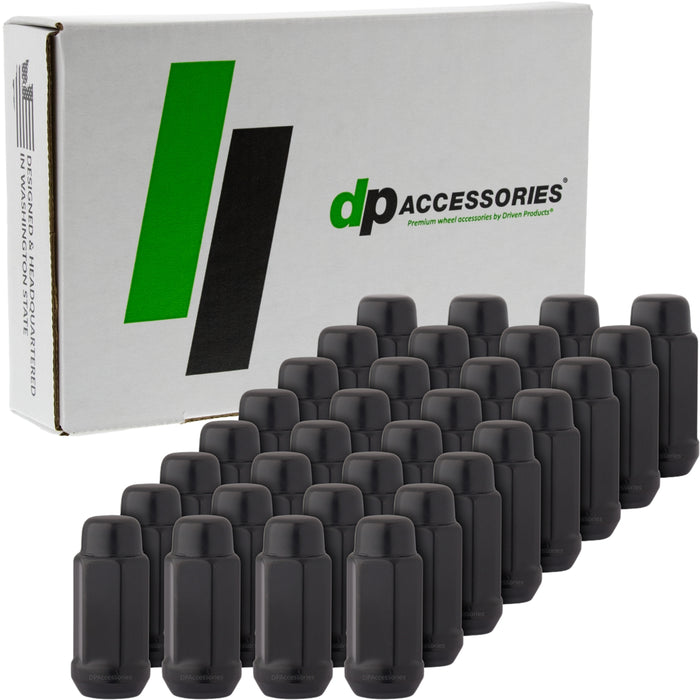 DPAccessories 1/2-20 Lug Nuts For Aftermarket Wheels - Closed End XL Bulge Acorn - 48mm (1.9") Tall - 19mm (3/4") Hex