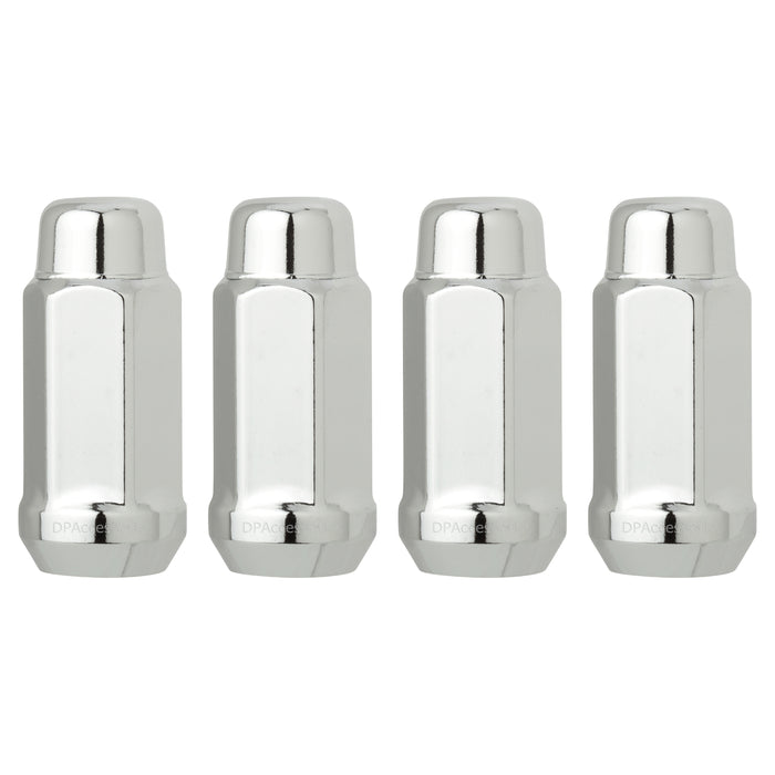 DPAccessories 1/2-20 Lug Nuts For Aftermarket Wheels - Closed End XL Bulge Acorn - 48mm (1.9") Tall - 19mm (3/4") Hex