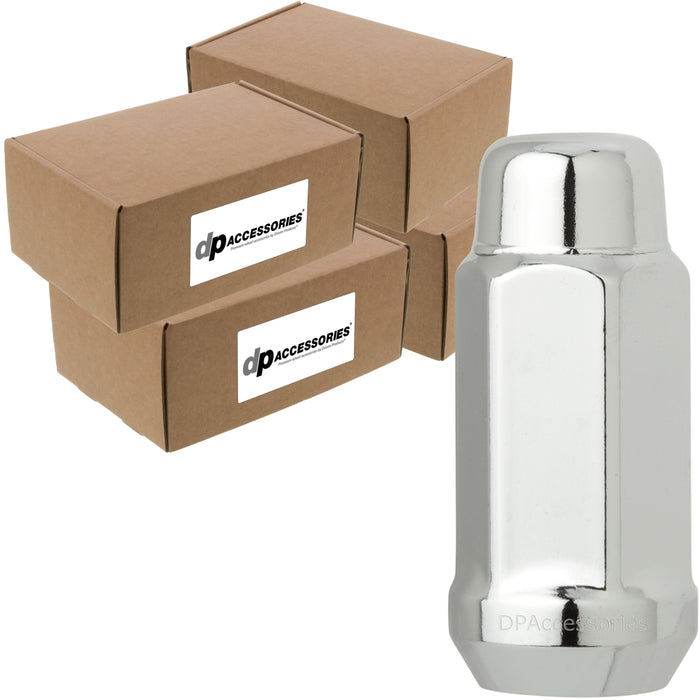DPAccessories 9/16-18 Lug Nuts For Aftermarket Wheels - Closed End XL Bulge Acorn - 48mm (1.9") Tall - 19mm (3/4") Hex