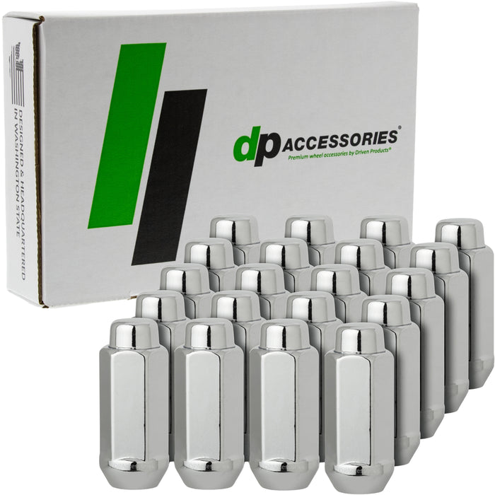 DPAccessories 9/16-18 Lug Nuts - Closed End XXL Bulge Acorn - 22mm (7/8") Hex - 2.35" Tall