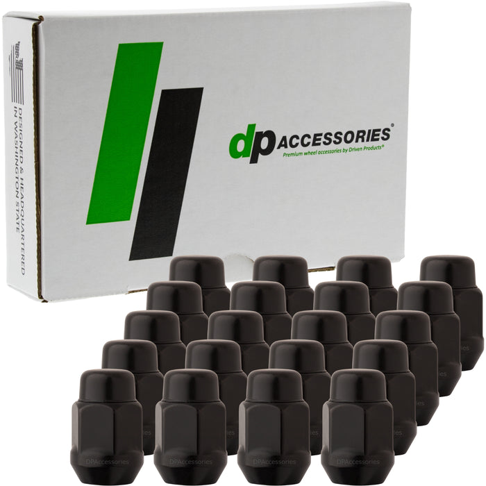 DPAccessories M12x1.25 Lug Nuts - Closed End Bulge Acorn - 21mm (13/16") Hex - 1.4" Tall