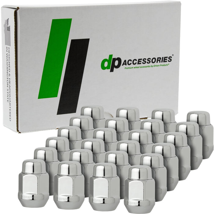 DPAccessories 1/2-20 Lug Nuts - Closed End Bulge Acorn - 21mm (13/16") Hex - 1.4" Tall