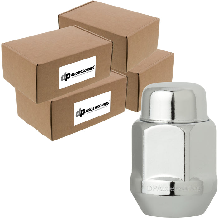 DPAccessories M12x1.50 Lug Nuts - Closed End Bulge Acorn - 21mm (13/16") Hex - 1.4" Tall