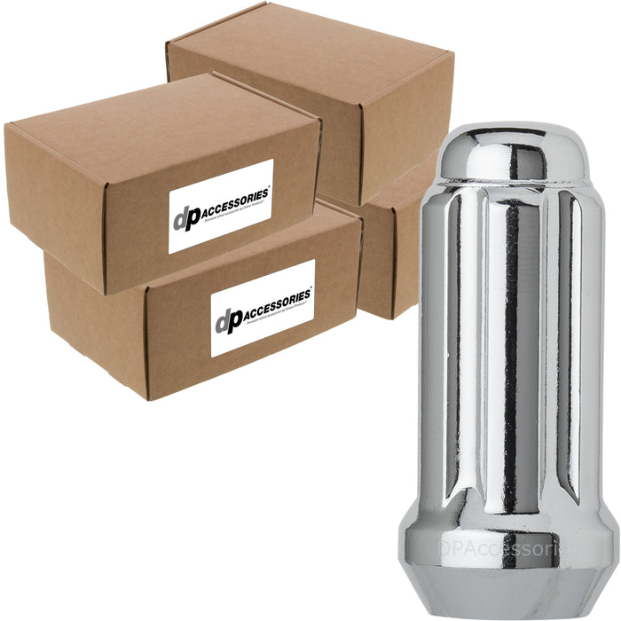 DPAccessories 9/16-18 Lug Nuts For Aftermarket Wheels - Closed End Duplex XL Spline Tuner - 51mm (2") Tall