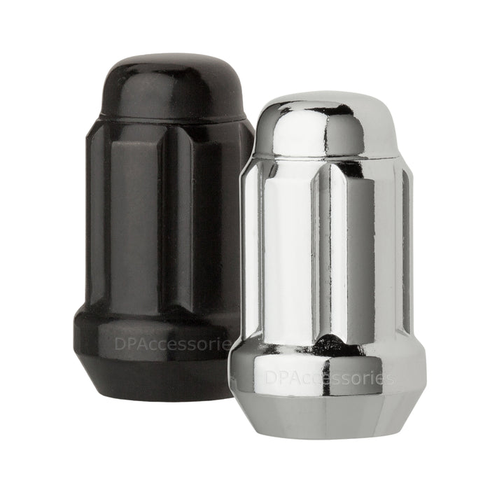 DPAccessories M12x1.25 Lug Nuts For Aftermarket Wheels - Closed End Spline Tuner - 34mm (1.35") Tall