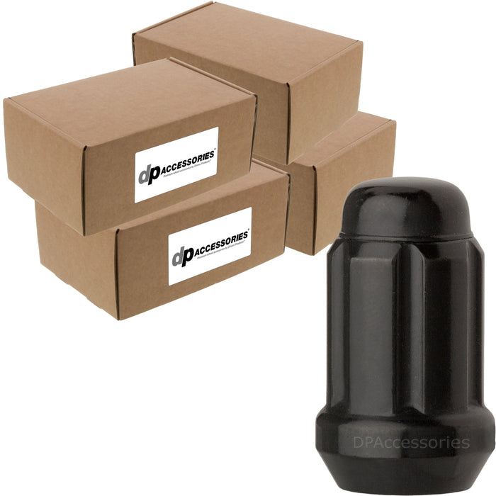 DPAccessories M12x1.25 Lug Nuts For Aftermarket Wheels - Closed End Spline Tuner - 34mm (1.35") Tall