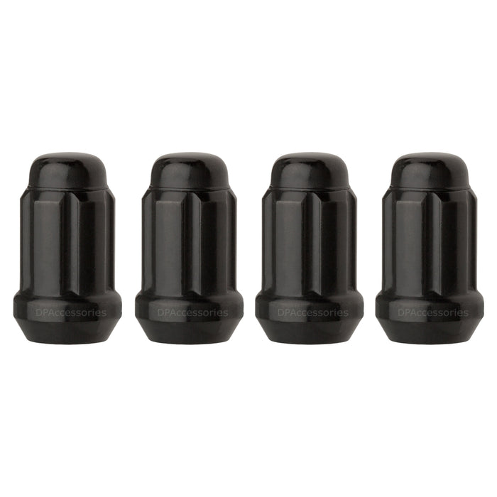 DPAccessories M12x1.25 Lug Nuts For Aftermarket Wheels - Closed End Spline Tuner - 34mm (1.35") Tall
