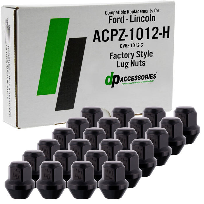 DPAccessories Lug Nuts | Compatible Replacement for Ford-Lincoln | ACPZ-1012-H, CV6Z-1012-C | Factory/OEM Wheels Only