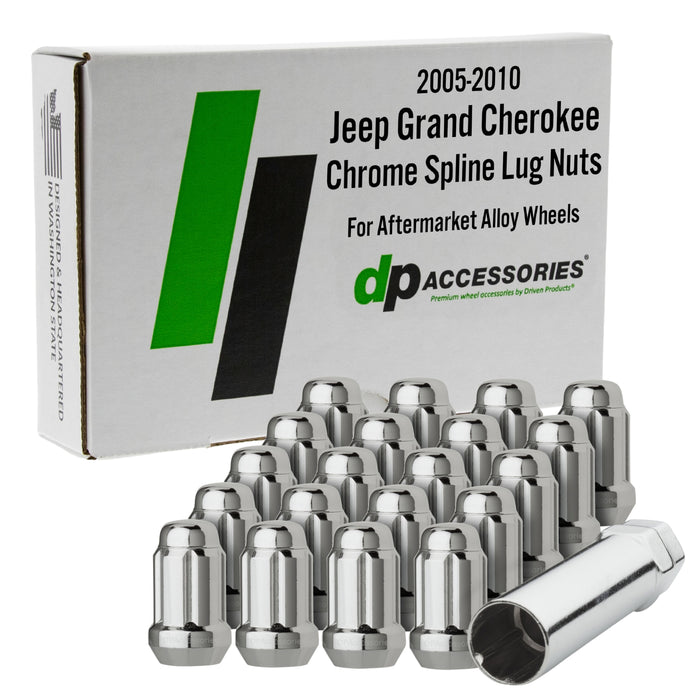 DPAccessories Lug Nuts Compatible with 2005-2010 Jeep Grand Cherokee