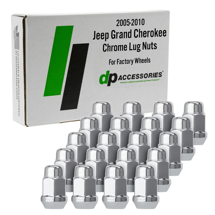 DPAccessories Lug Nuts Compatible with 2005-2010 Jeep Grand Cherokee
