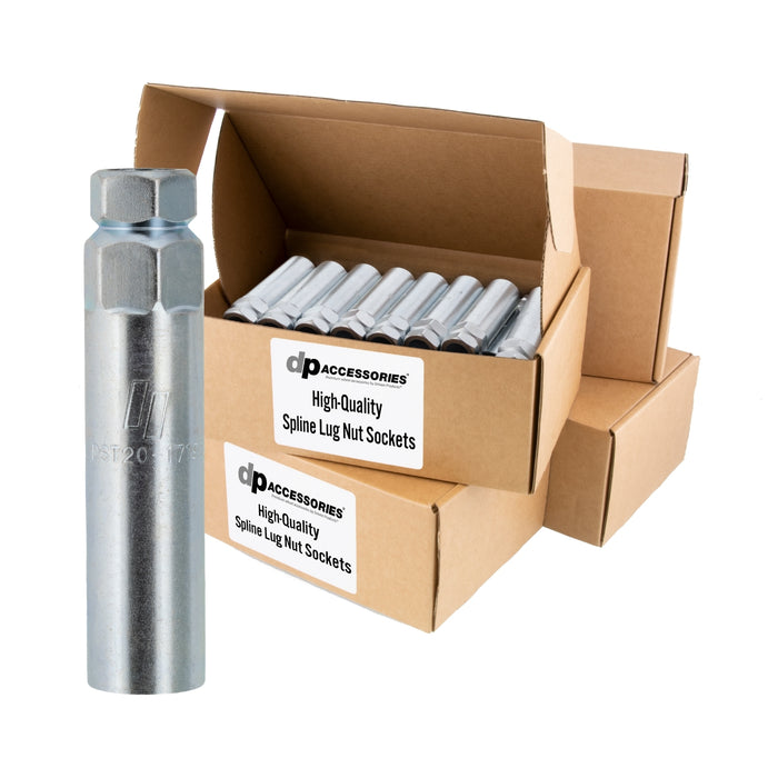 DPAccessories 6-Spline Tool Socket Adapter for Spline Lug Bolts (17mm & 19mm Hex)