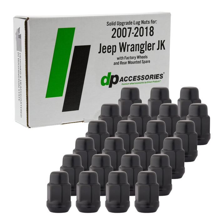 DPAccessories Lug Nuts Compatible with 2007-2018 Jeep Wrangler JK