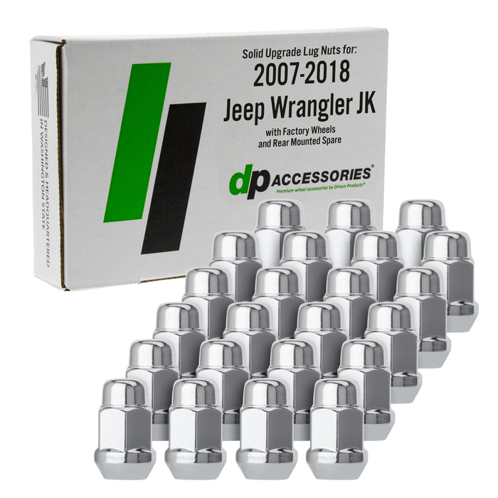 DPAccessories Lug Nuts Compatible with 2007-2018 Jeep Wrangler JK
