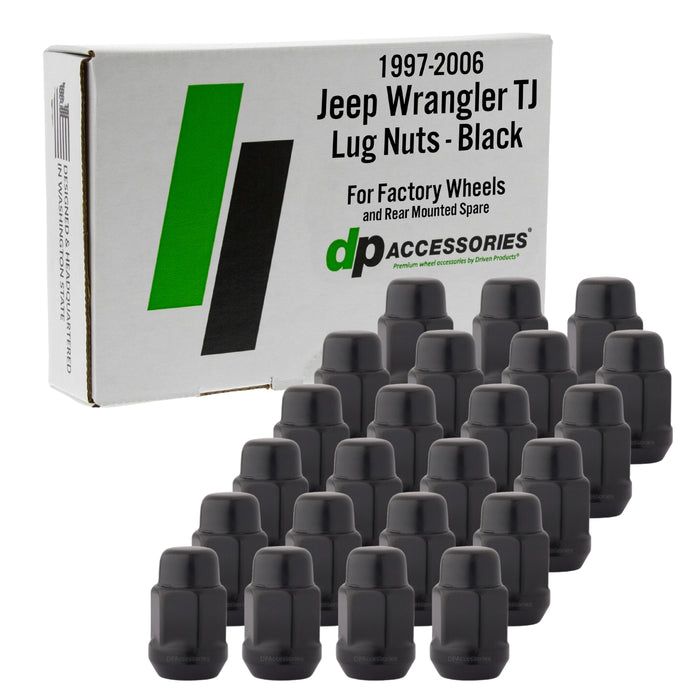 DPAccessories Lug Nuts Compatible with 1997-2006 Jeep Wrangler TJ