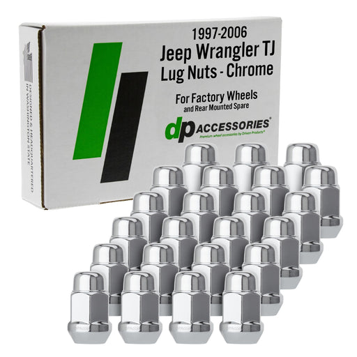 DPAccessories Lug Nuts Compatible with 1997-2006 Jeep Wrangler TJ