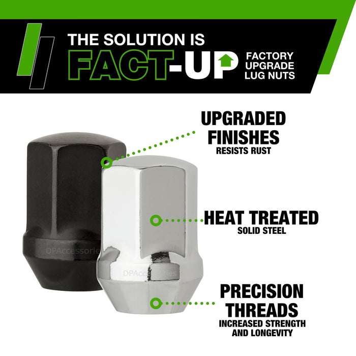 DPAccessories Lug Nuts | Compatible Replacement for Dodge-Chrysler | 6509873AA | Factory/OEM Wheels Only