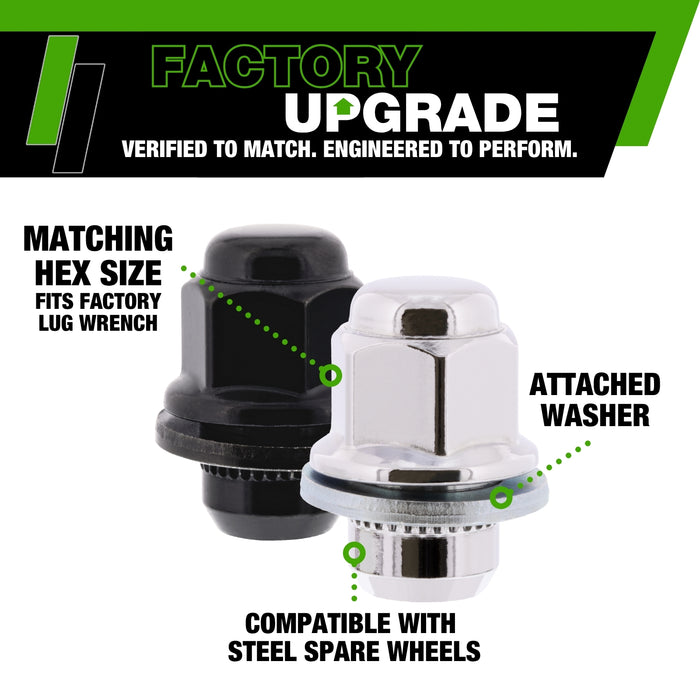 DPAccessories Lug Nuts | Compatible Replacement for Mitsubishi | MR455707, MB579290 | Factory/OEM Wheels Only