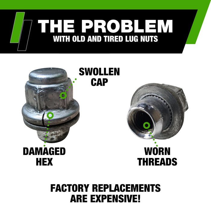 DPAccessories Lug Nuts | Compatible Replacement for Hyundai-Kia-Genesis | 52950-37000 | Factory/OEM Wheels Only