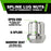 DPAccessories M14x2.00 Lug Nuts For Aftermarket Wheels - Open End Duplex Spline Tuner - 25mm (1") Tall