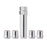 DPAccessories 1/2-20 Lug Nut Locks For Aftermarket Wheels | Open End Spline Tuner | 22mm (0.87") Tall | 19mm (3/4") & 21mm (13/16") Hex