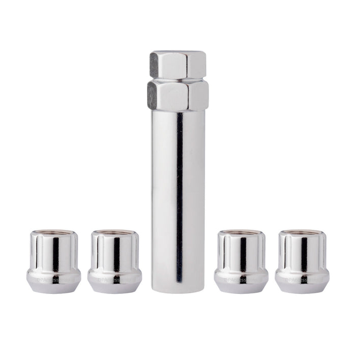 DPAccessories 1/2-20 Lug Nut Locks For Aftermarket Wheels | Open End Spline Tuner | 22mm (0.87") Tall | 19mm (3/4") & 21mm (13/16") Hex