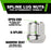 DPAccessories M12x1.25 Lug Nuts For Aftermarket Wheels - Open End Spline Tuner - 22mm (0.85") Tall