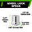 DPAccessories 1/2-20 Lug Nut Locks For Aftermarket Wheels | Open End Spline Tuner | 22mm (0.87") Tall | 19mm (3/4") & 21mm (13/16") Hex