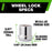 DPAccessories M12x1.25 Lug Nut Locks For Aftermarket Wheels | Open End Spline Tuner | 22mm (0.87") Tall | 19mm (3/4") & 21mm (13/16") Hex