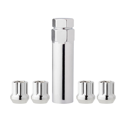 DPAccessories M14x2.00 Lug Nut Locks For Aftermarket Wheels | Open End Duplex Spline Tuner | 25mm (1") Tall | 21mm (13/16") & 22mm (7/8") Hex