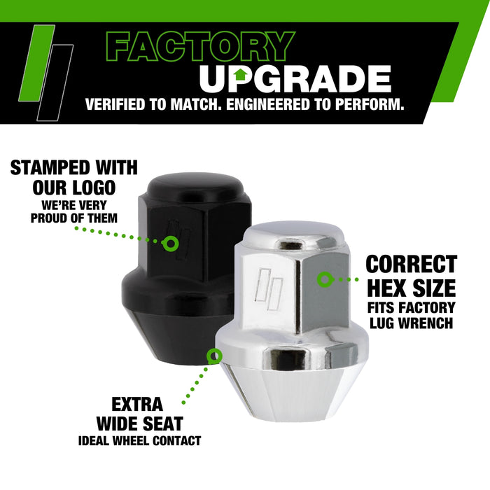 DPAccessories Lug Nuts | Compatible Replacement for Chevrolet Cadillac Buick | 9597846, 9598179 | For Factory/OEM Wheels Only